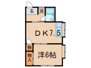 岩崎コ－ポの物件間取画像